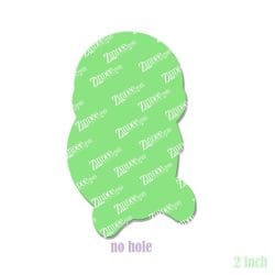Alternative view of Sitting Turtle – Acrylic Badge Reel Blank (2") No Hole | Optional Sticker or UV DTF