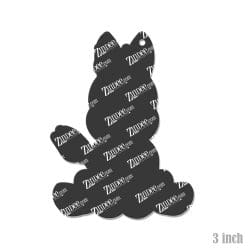 Alternative view of Sitting Unicorn – Acrylic Keychain Blank (3") | Optional Sticker or UV DTF
