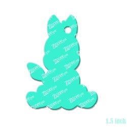 Alternative view of Sitting Zebra Acrylic Blank- Sticker- UV DTF (1.5 inch)