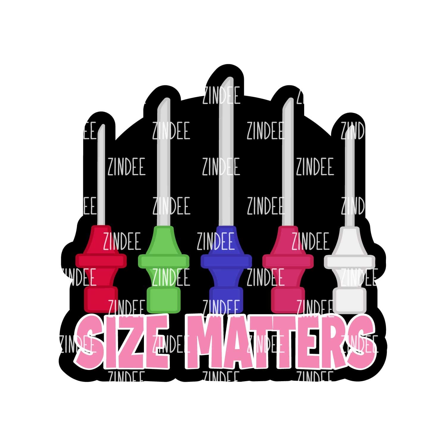 Size Matters Acrylic Blank- Sticker- UV DTF (2 inch) NO HOLE