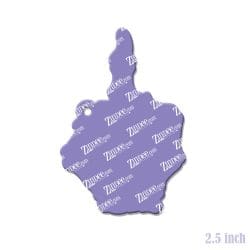 Alternative view of Skeleton Middle Finger Acrylic Blank- Sticker- UV DTF (2.5 inch)