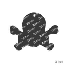 Alternative view of Skull Crossbones – Acrylic Keychain Blank (3") | Optional Sticker or UV DTF