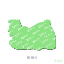 Alternative view of Sleeping Baby Bear – Acrylic Badge Reel Blank (2") No Hole | Optional Sticker or UV DTF