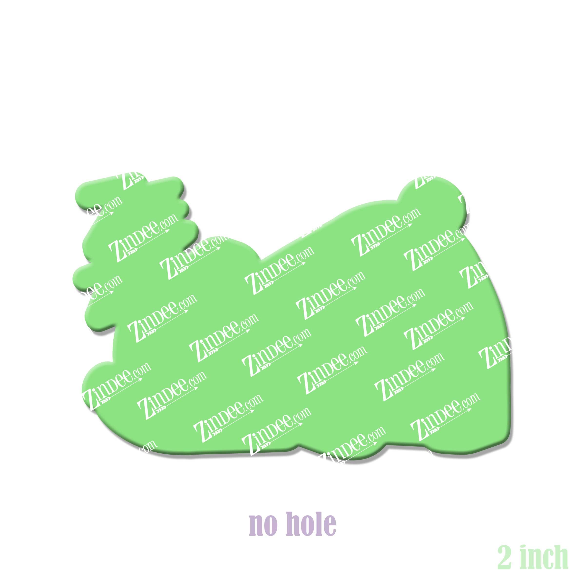 Alternative view of Sleeping Baby Bear Acrylic Blank- Sticker- UV DTF (2 inch) NO HOLE