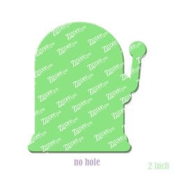 Alternative view of Slot Machine – Acrylic Badge Reel Blank (2") No Hole | Optional Sticker or UV DTF