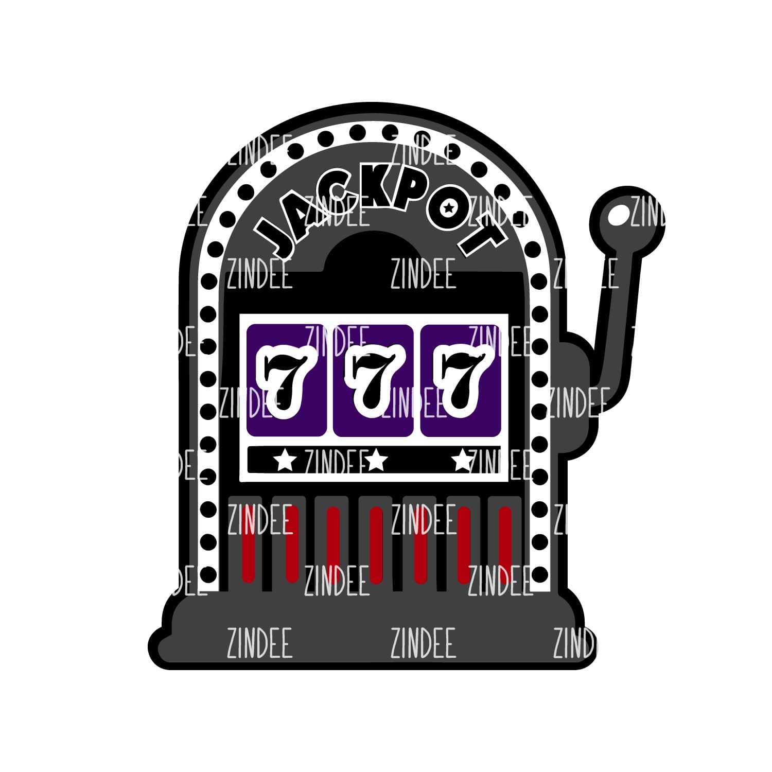 Slot Machine Acrylic Blank- Sticker- UV DTF (3 inch)
