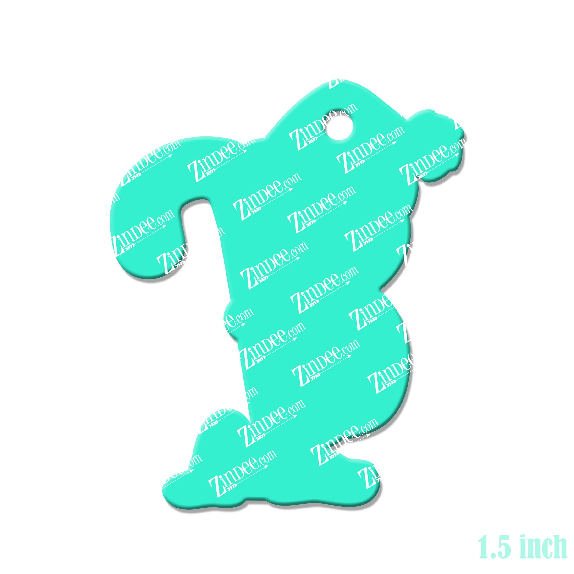 Sloth Christmas Acrylic Blank- Sticker- UV DTF (1.5 inch) - Image 2