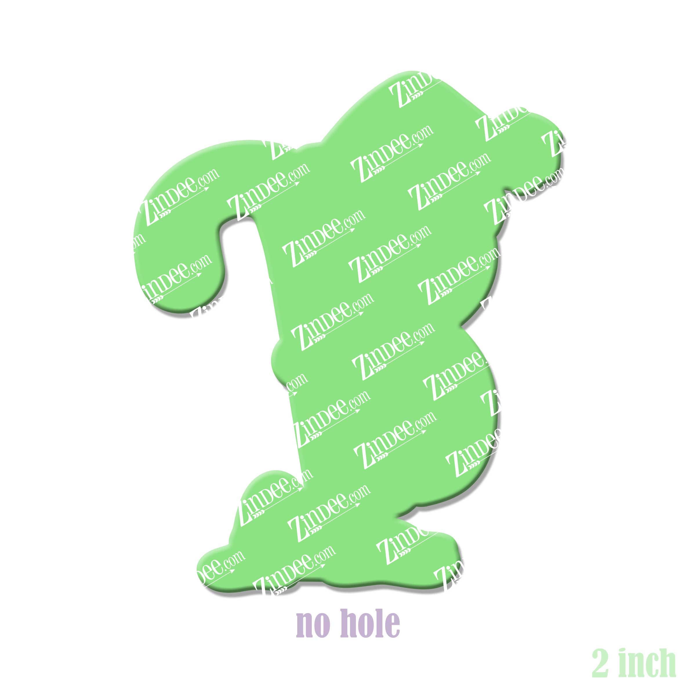 Alternative view of Sloth Christmas Acrylic Blank- Sticker- UV DTF (2 inch) NO HOLE