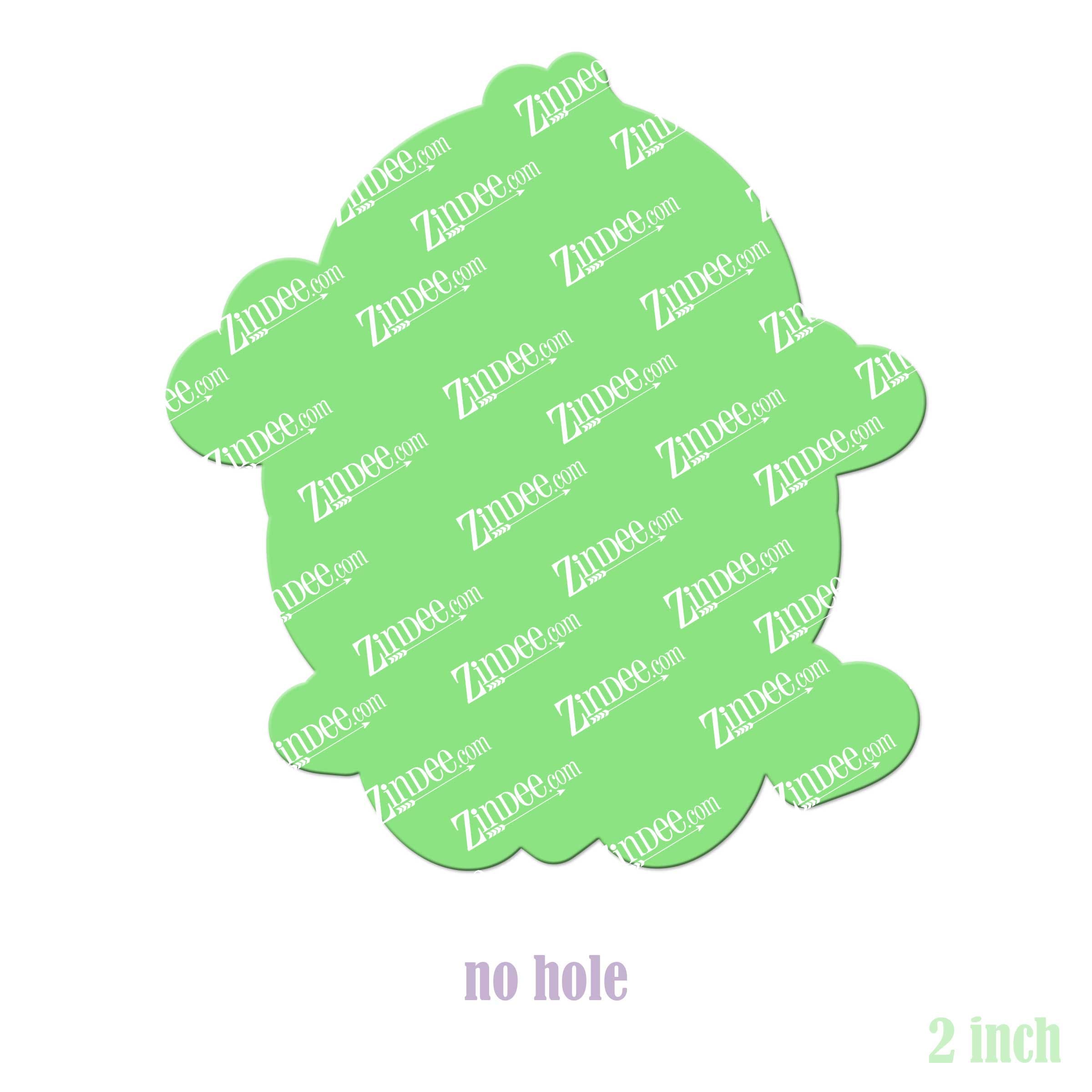 Alternative view of Sloth Heart Acrylic Blank- Sticker- UV DTF (2 inch) NO HOLE