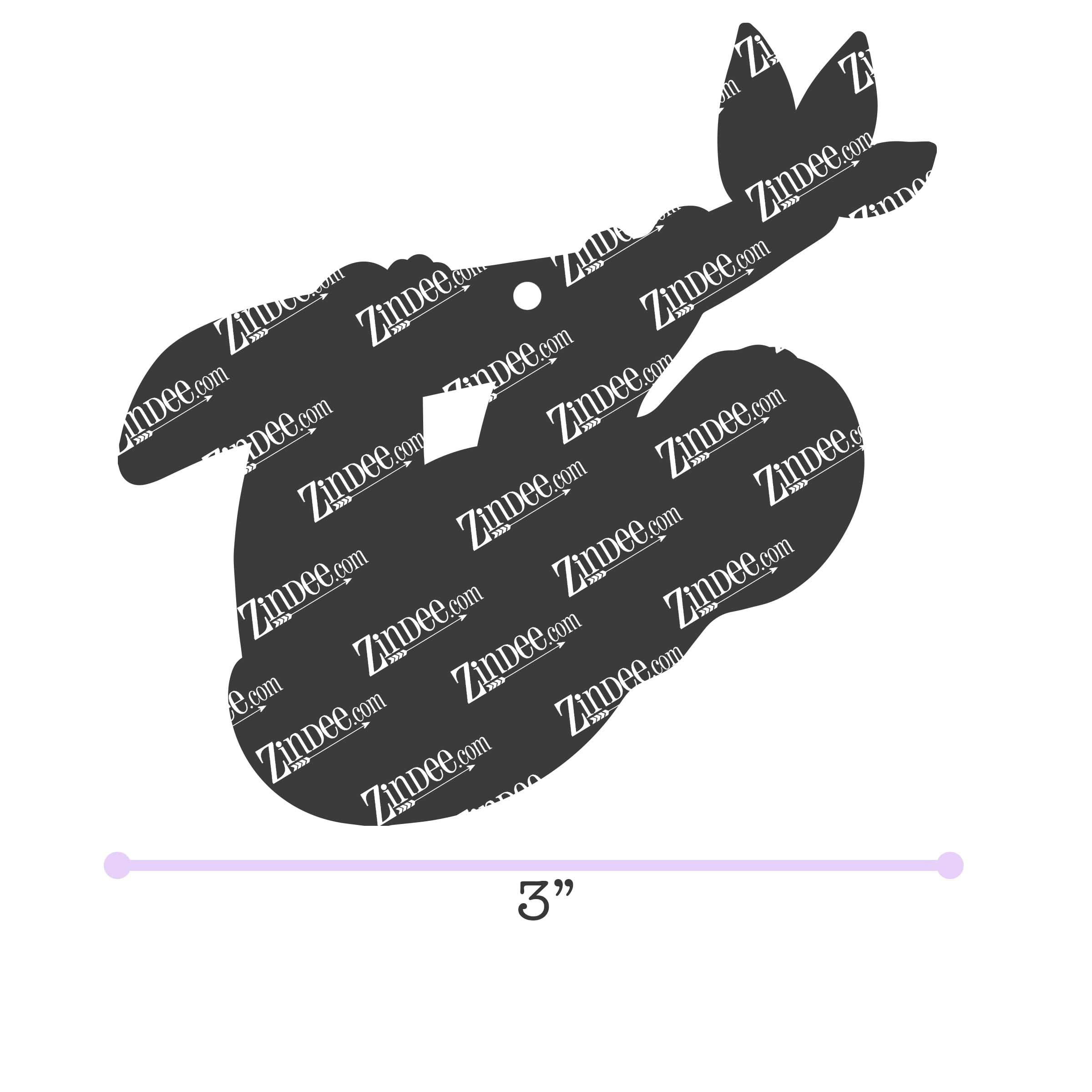 Alternative view of Sloth Acrylic Blank- Sticker- UV DTF (3 inch)