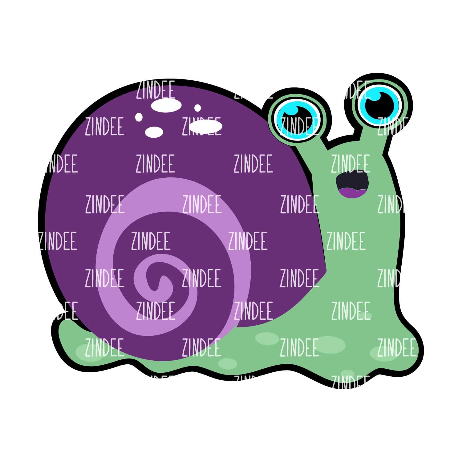 Snail Acrylic Blank- Sticker- UV DTF (3 inch)