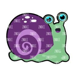 Snail Acrylic Blank- Sticker- UV DTF (1.5 inch)