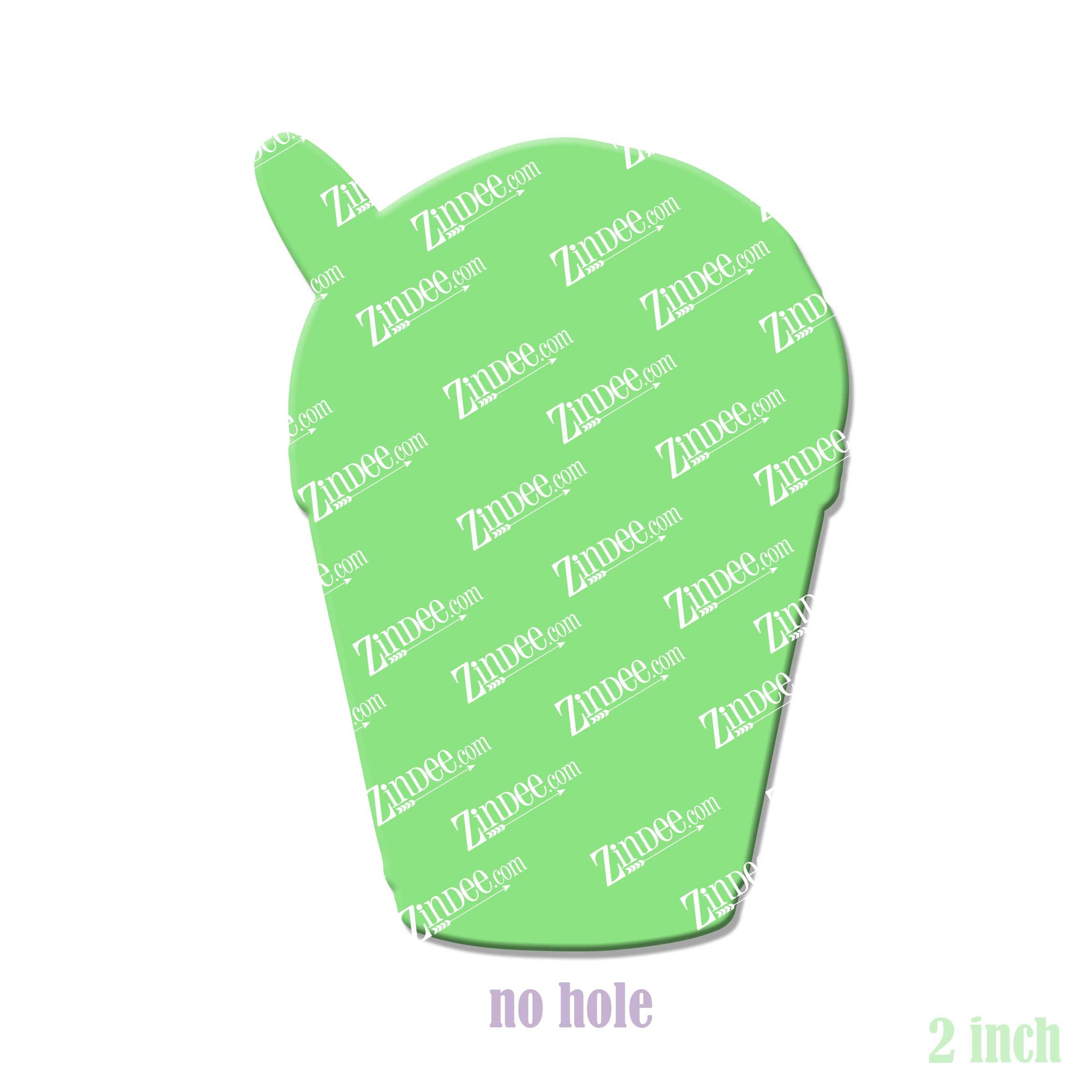 Alternative view of Snowball Acrylic Blank- Sticker- UV DTF (2 inch) NO HOLE