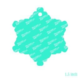 Alternative view of Snowflake Acrylic Blank- Sticker- UV DTF (1.5 inch)