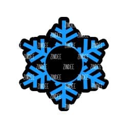 Snowflake Acrylic Blank- Sticker- UV DTF (2.5 inch)