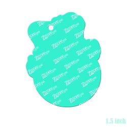 Alternative view of Snowman Face Acrylic Blank- Sticker- UV DTF (1.5 inch)