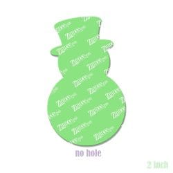 Alternative view of Snowman – Acrylic Badge Reel Blank (2") No Hole | Optional Sticker or UV DTF