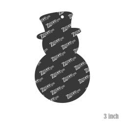 Alternative view of Snowman – Acrylic Keychain Blank (3") | Optional Sticker or UV DTF