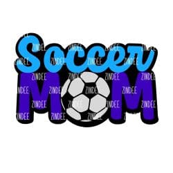 Soccer Mom – Acrylic Badge Reel Blank (2") No Hole | Optional Sticker or UV DTF