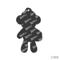 Alternative view of Sock Monkey – Acrylic Keychain Blank (3") | Optional Sticker or UV DTF