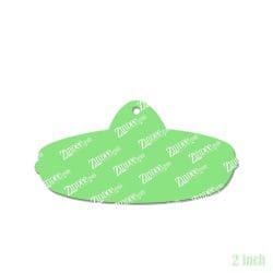 Alternative view of Sombrero – Acrylic Keychain Blank (2") | Optional Sticker or UV DTF