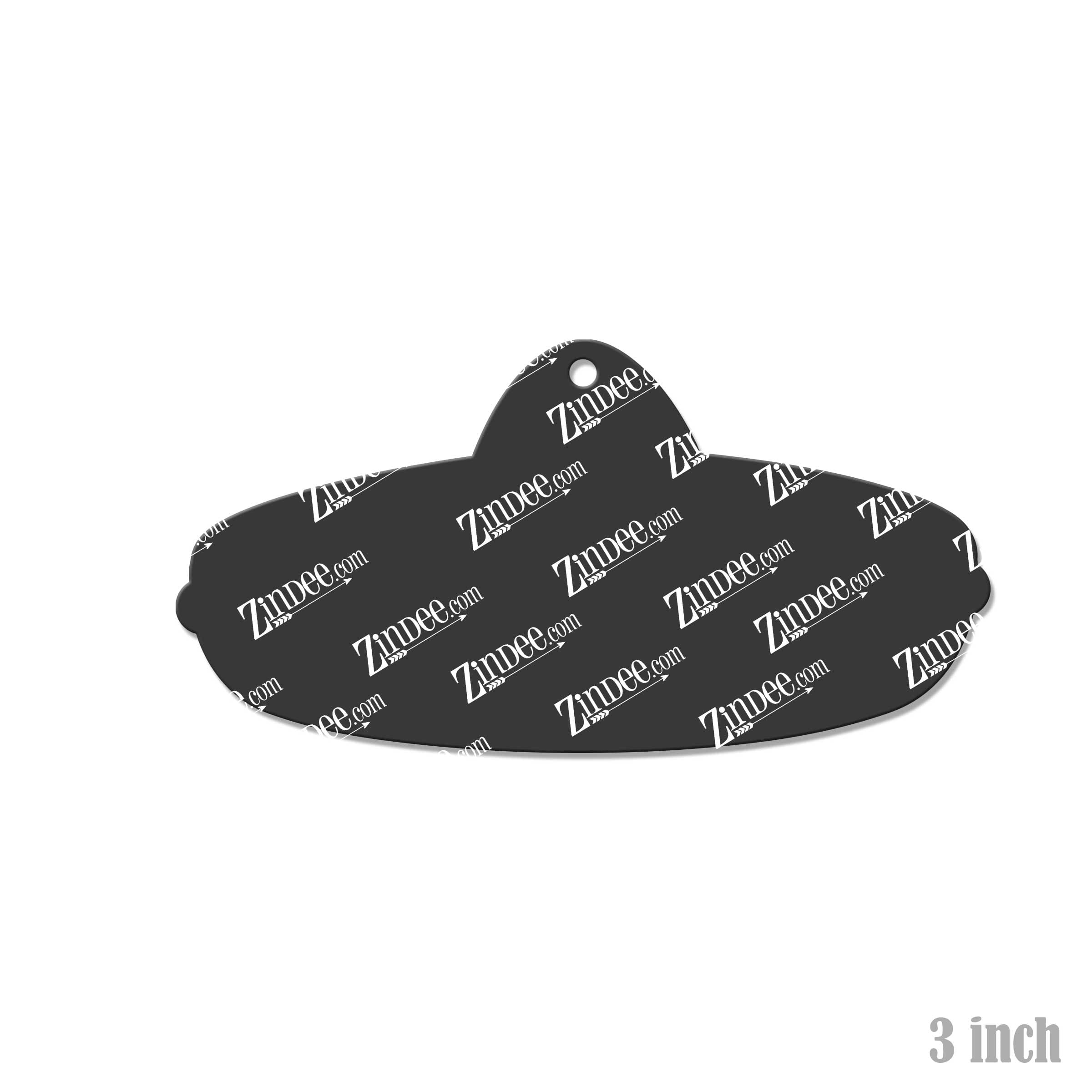 Alternative view of Sombrero Acrylic Blank- Sticker- UV DTF (3 inch)