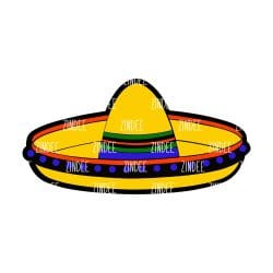 Sombrero – Acrylic Keychain Blank (3") | Optional Sticker or UV DTF