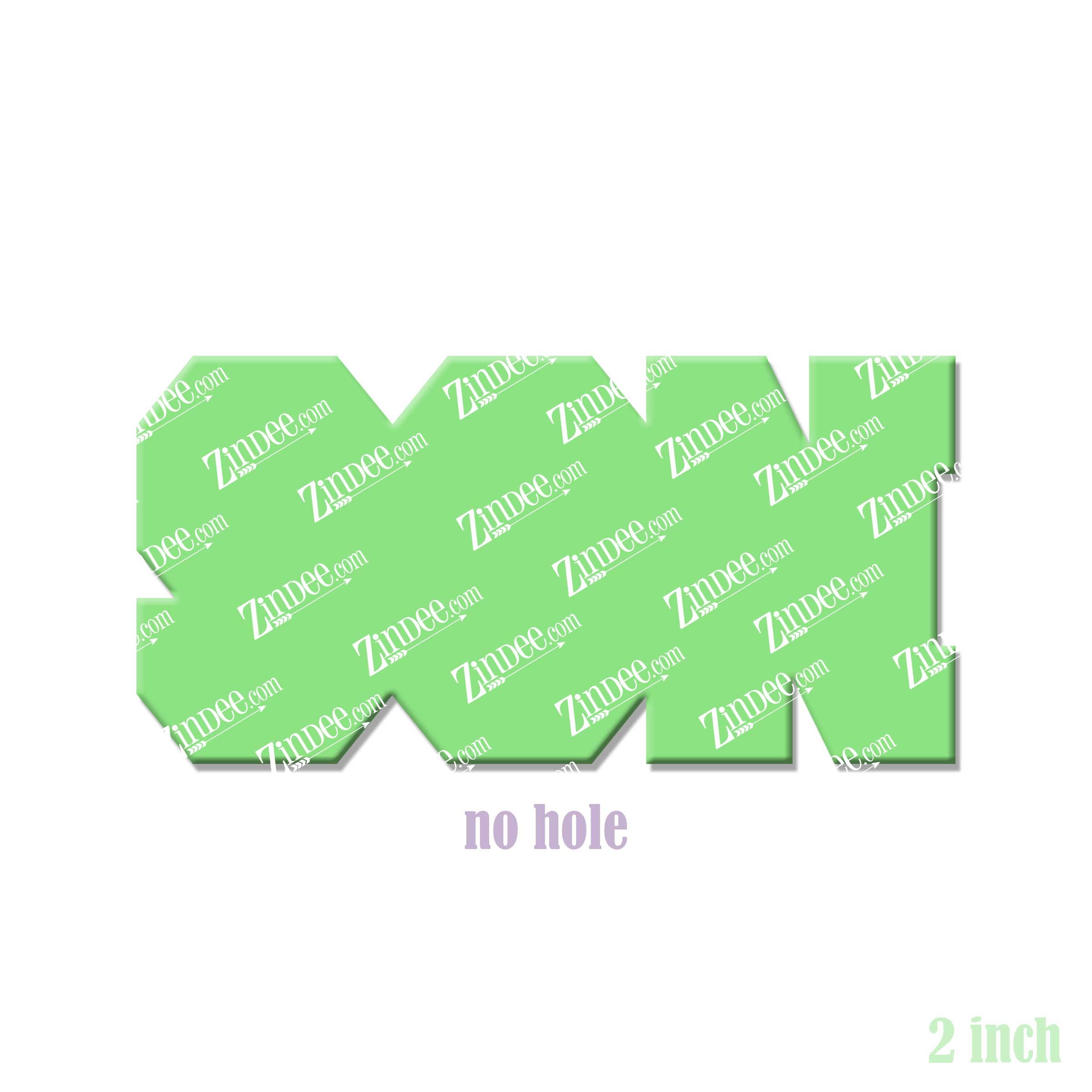 Son (word) acrylic blank (2 inch) NO HOLE (5 piece minimum)