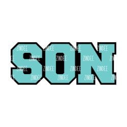 Son (word) acrylic blank (2 inch) NO HOLE (5 piece minimum) - Image 2