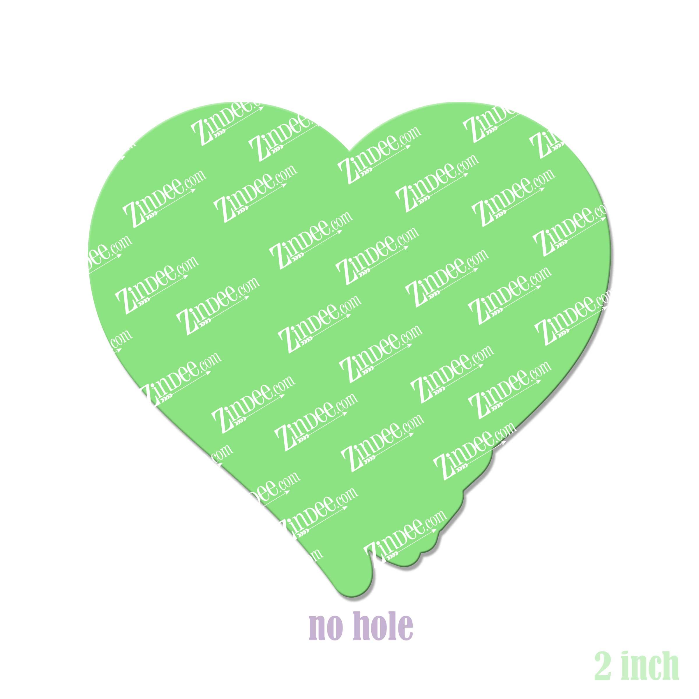 Alternative view of Sonogram Heart Acrylic Blank- Sticker- UV DTF (2 inch) NO HOLE