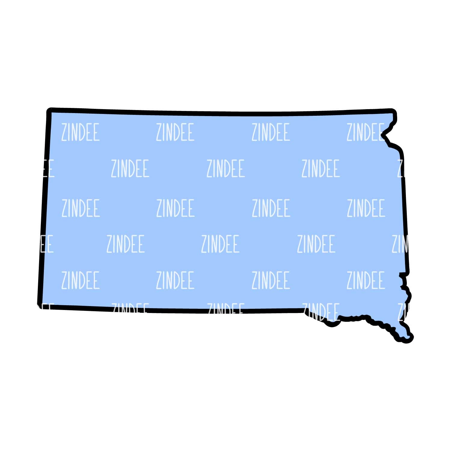 South Dakota Acrylic Blank- Sticker- UV DTF (3 inch)