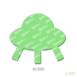 Alternative view of Spaceship – Acrylic Badge Reel Blank (2") No Hole | Optional Sticker or UV DTF