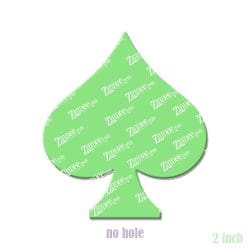 Spade acrylic blank (2 inch) NO HOLE (5 piece minimum)