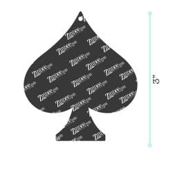 Spade acrylic blank (3 inch)