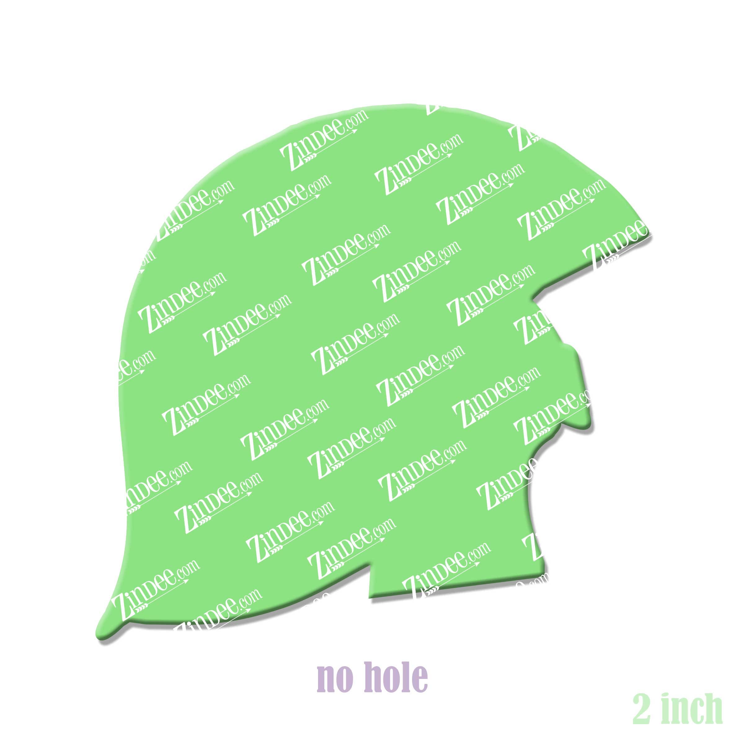 Spartan Helmet acrylic blank (2 inch) NO HOLE