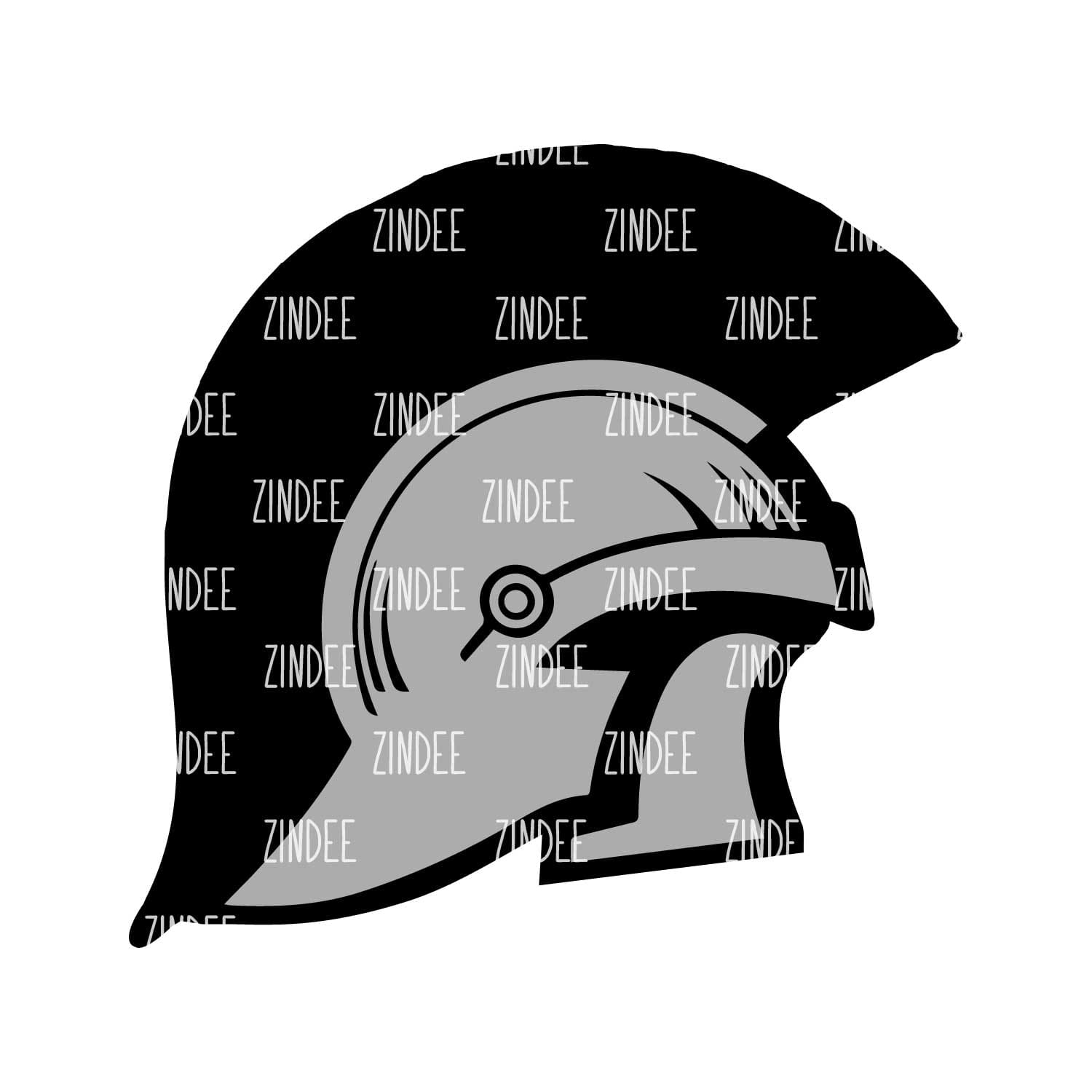 Alternative view of Spartan Helmet acrylic blank (3 inch)