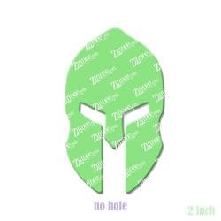 Spartan Mask acrylic blank (2 inch) NO HOLE