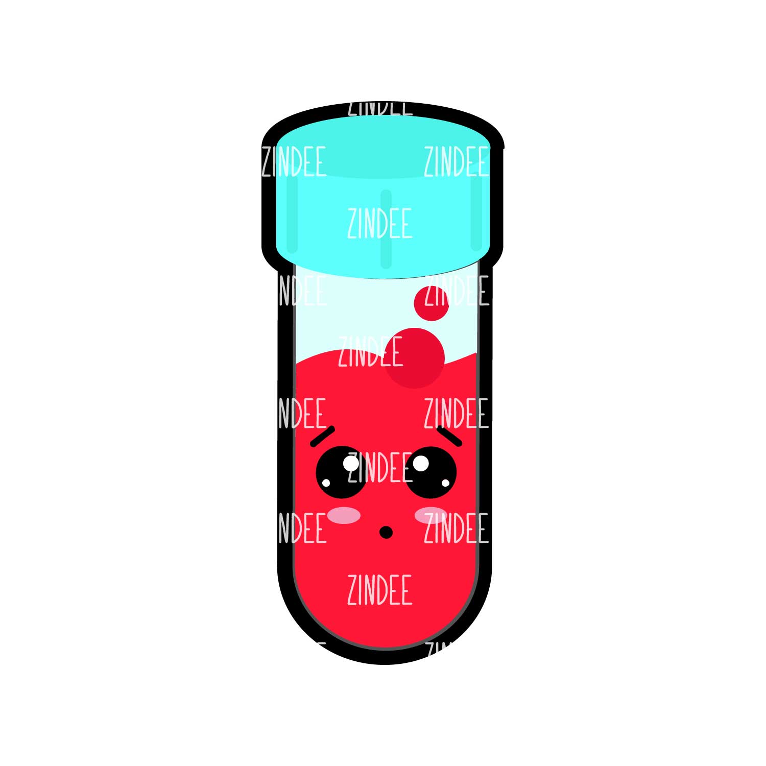 Specimen Tube .6 inch (shaker filler) NO HOLE (10 Pack) - Image 2