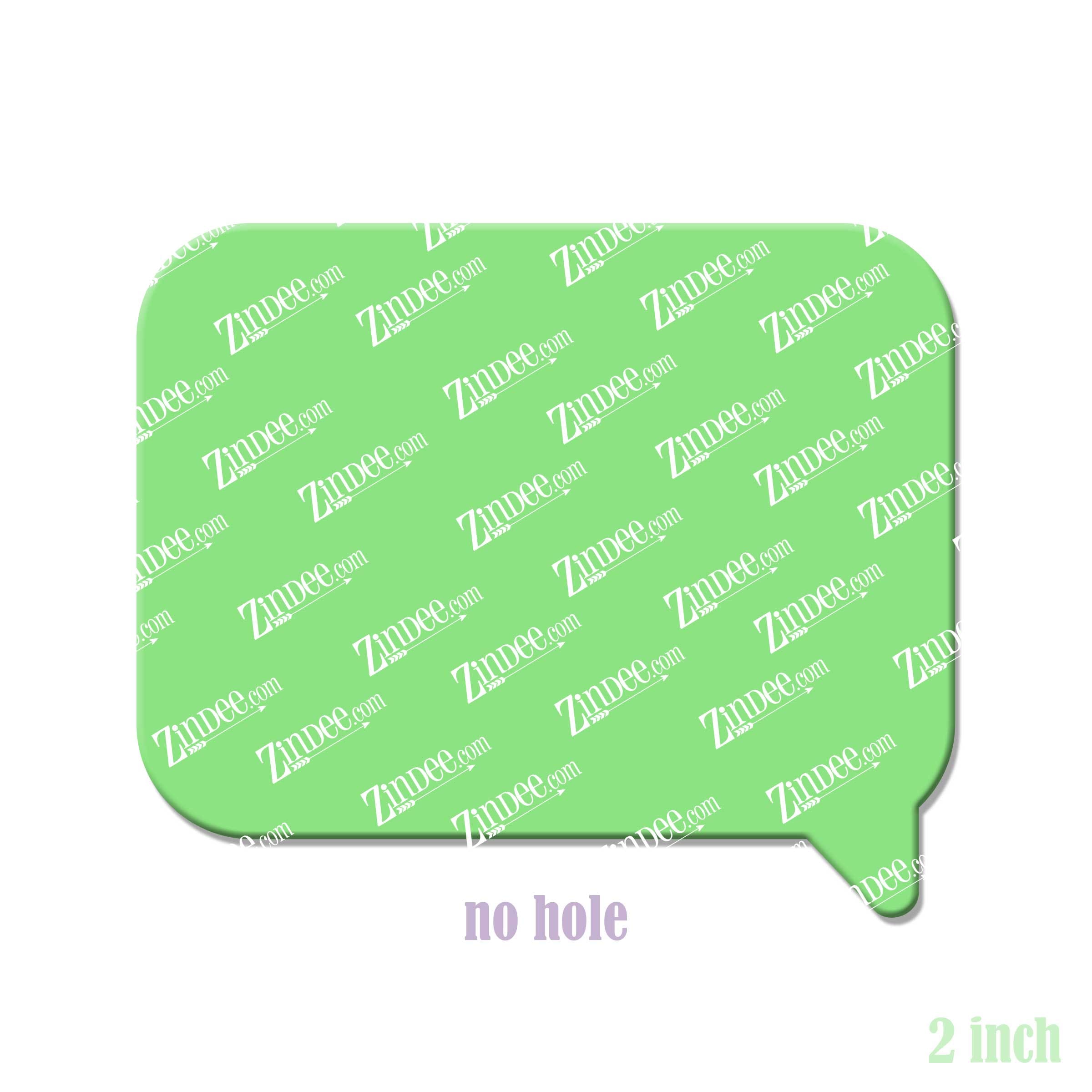 Alternative view of Speech Bubble Acrylic Blank- Sticker- UV DTF (2 inch) NO HOLE