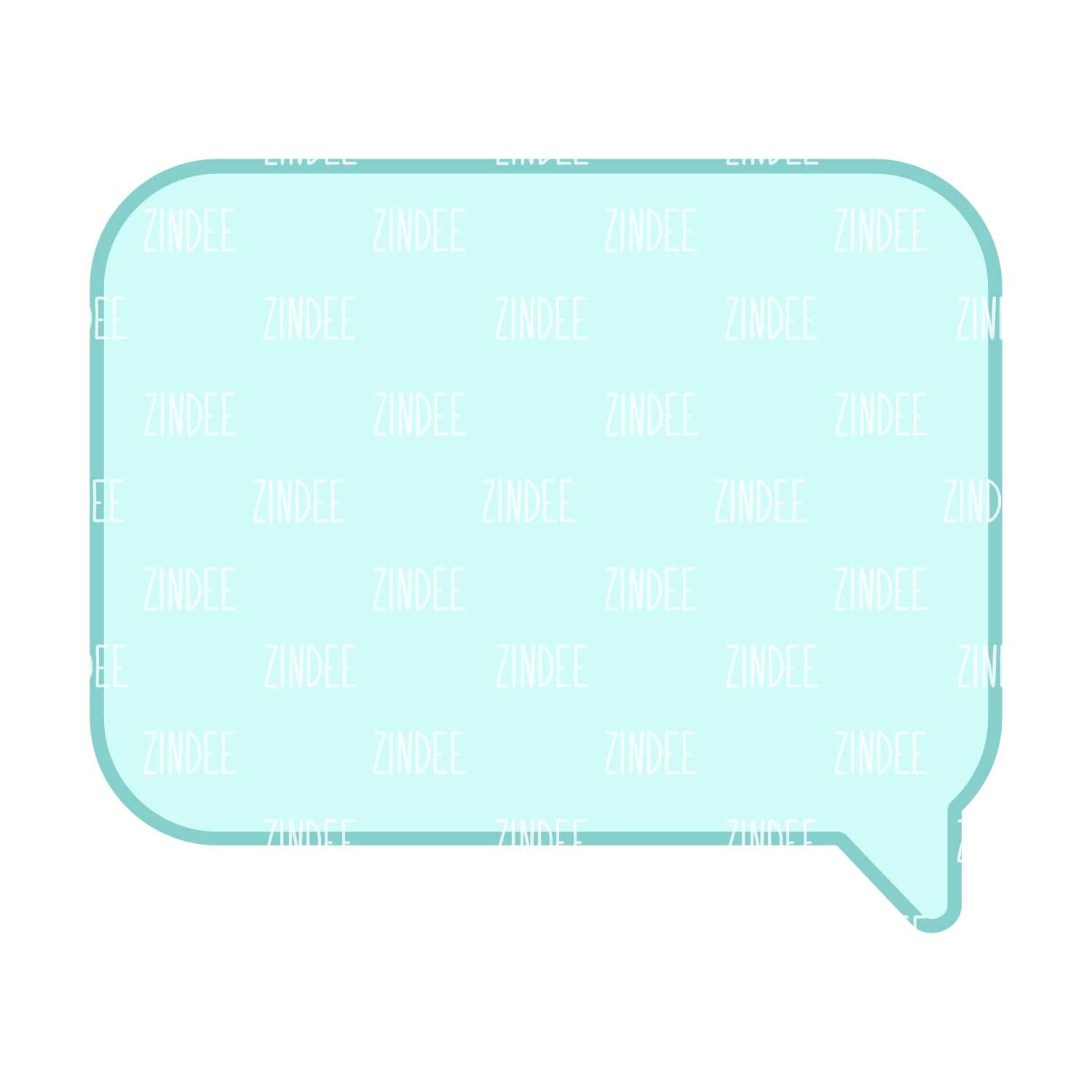 Speech Bubble Acrylic Blank- Sticker- UV DTF (3 inch)