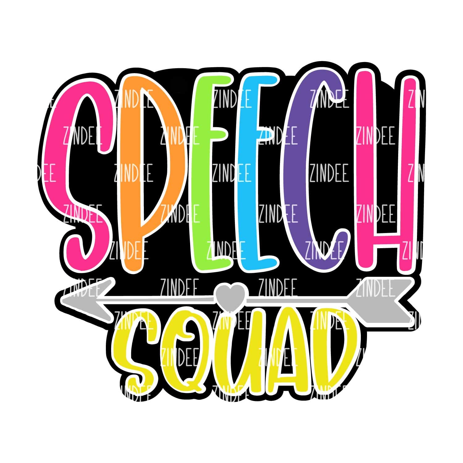 Speech Squad Acrylic Blank- Sticker- UV DTF (2 inch) NO HOLE