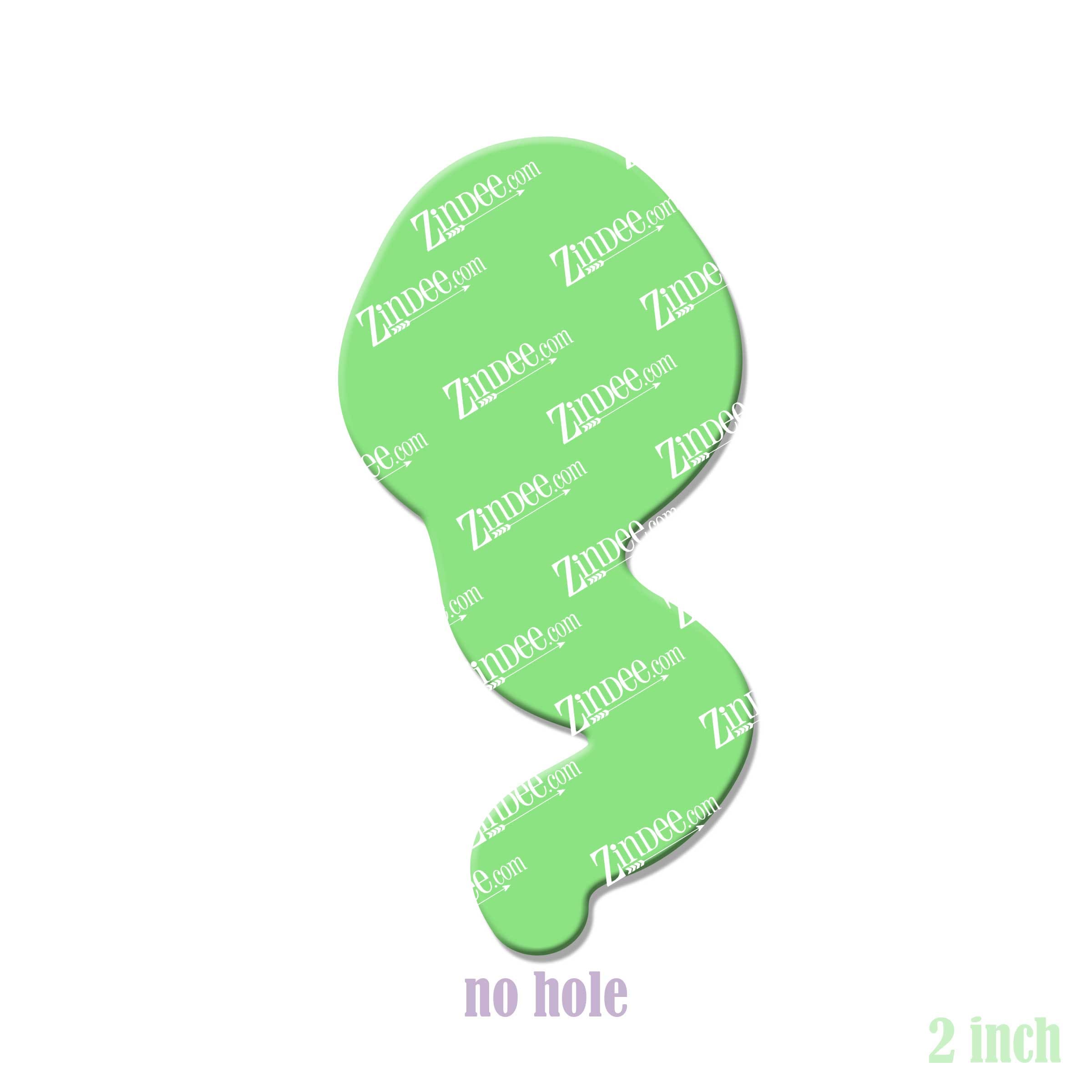 Alternative view of Sperm Acrylic Blank- Sticker- UV DTF (2 inch) NO HOLE