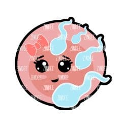 Sperm and Egg Acrylic Blank- Sticker- UV DTF (1.5 inch)