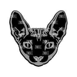 Alternative view of Sphinx Cat Head acrylic blank (3 inch)