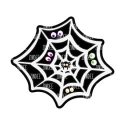 Spiderweb – Mini Acrylic Charm Blank (1.5") | Optional Sticker or UV DTF