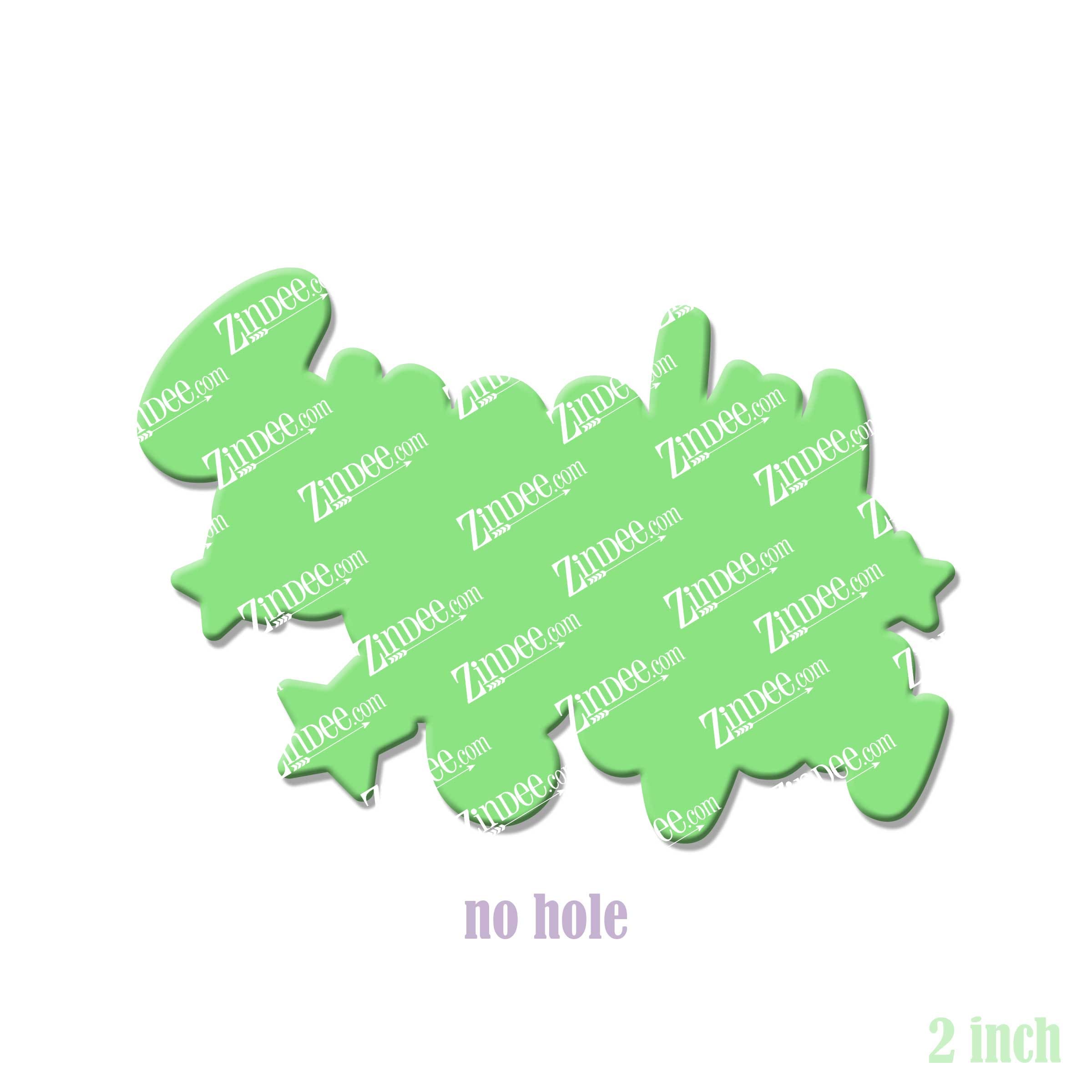 Spooky Bitch acrylic blank (2 inch) NO HOLE