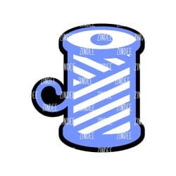 Alternative view of Spool of Thread acrylic blank (3 inch)