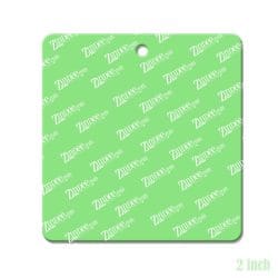 Square – Acrylic Keychain Blank (2") | Optional Sticker or UV DTF CENTER HOLE