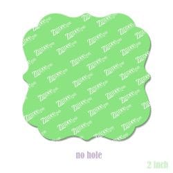 Square Bracket Frame – Acrylic Badge Reel Blank (2") No Hole | Optional Sticker or UV DTF