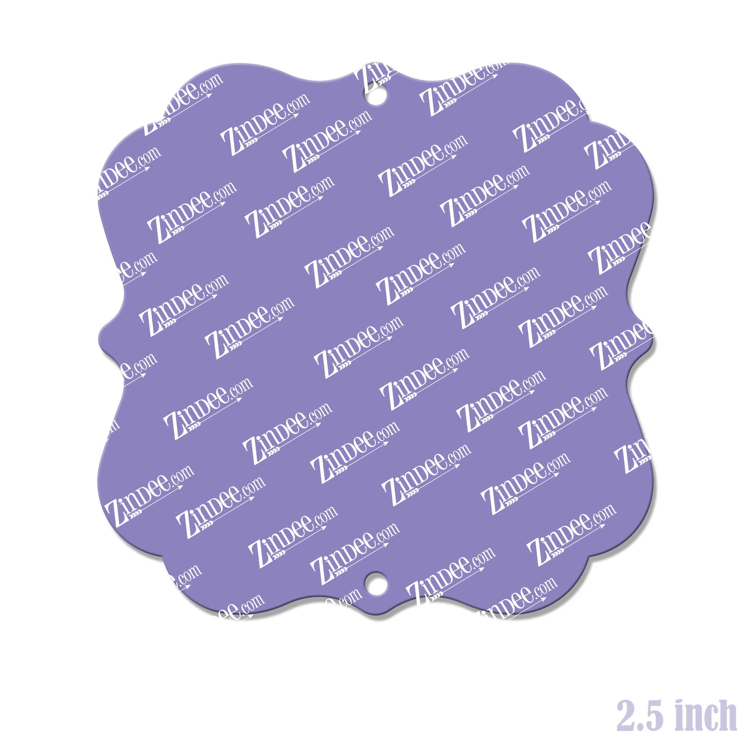 Square Bracket Frame Acrylic Blank- Sticker- UV DTF (2.5 inch) 2 HOLES